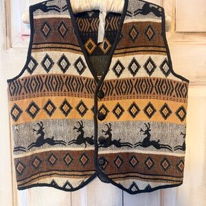 Reversible Vintage Southwestern Patterned Vest